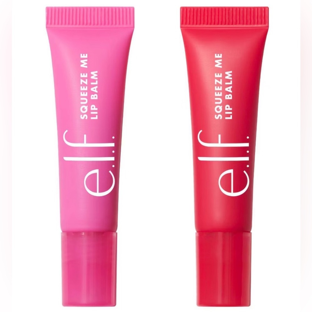e.l.f. 2PC! Squeeze Me More Lip Balm Duo, Bubblegum💖/Cherry 🍒 BNIB! - Picture 4 of 16